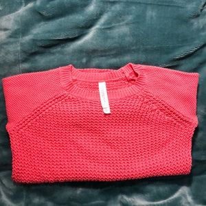 Peachy pink knit sweater